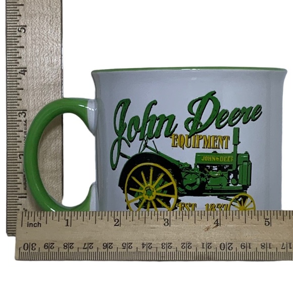 JOHN DEERE Jumbo Mug Tractor Officially Licensed 21.5 oz White Green Gift Mug - Picture 2 of 16